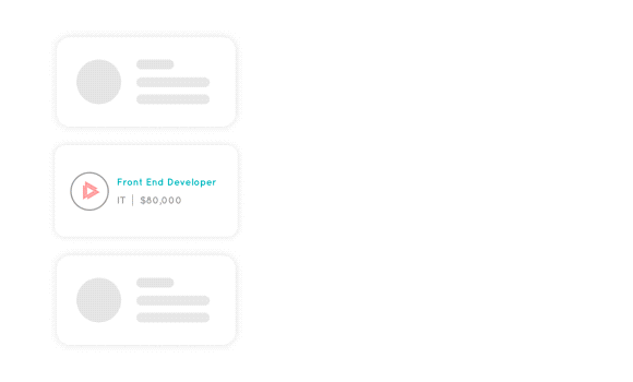 An Animation showing The Steps How TalentVine Recruitment Marketplace works