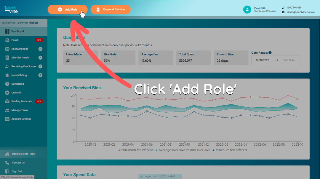 How to add a role on TalentVine