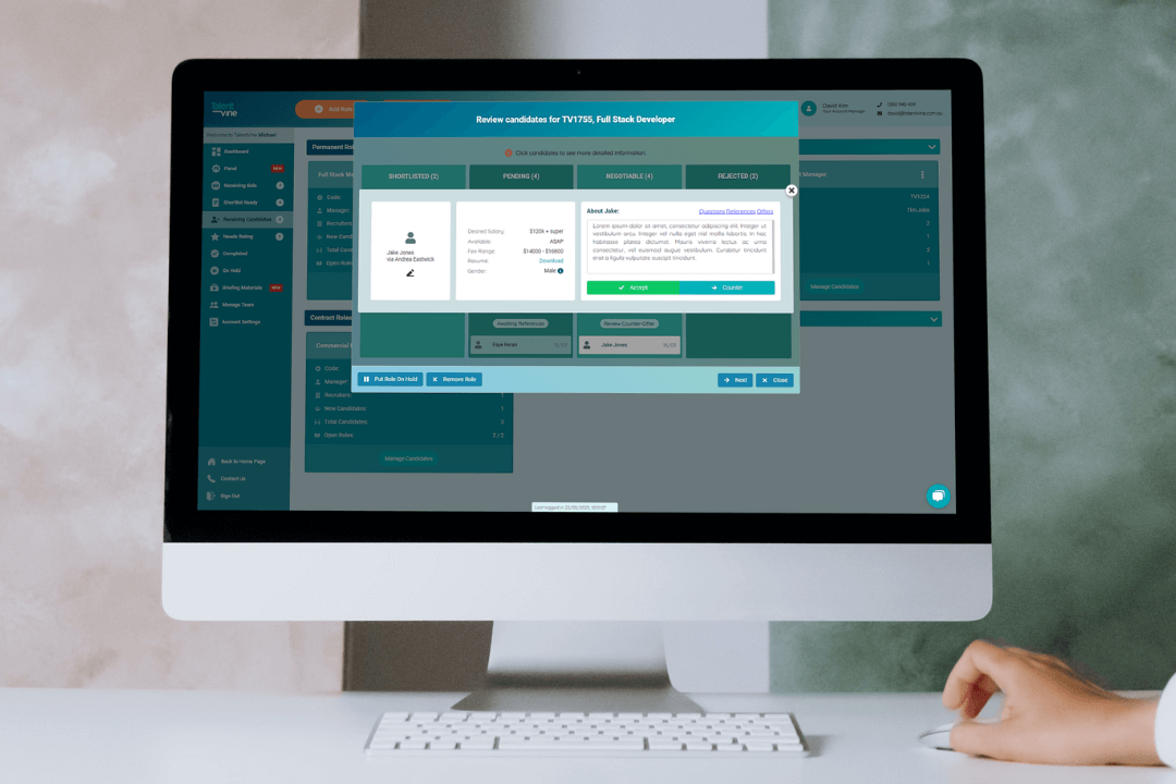 Applicant Tracking System - TalentVine