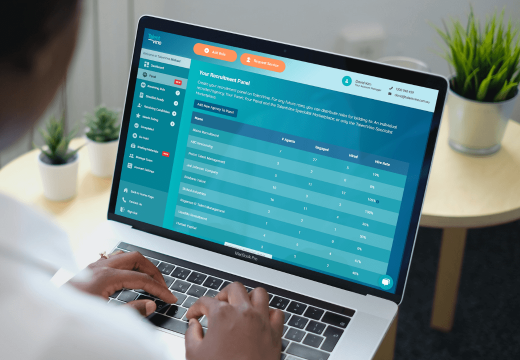 Person managing their recruitment panel on TalentVine