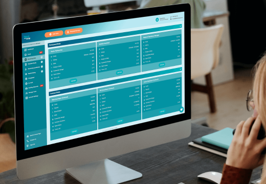 Woman looking at active roles using TalentVine's Vendor Management System