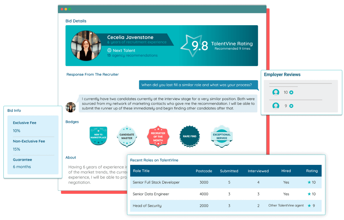 detailed recruiter proposal view