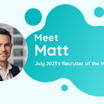 TalentVine's Recruiter of the Month July 2023 - Matthew Edwards from Beacon Legal