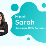 TalentVine's Recruiter of the Month September 2023 - Sarah Conlon from TalentWeb