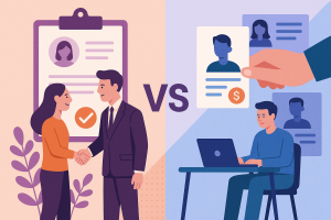 Recruitment partners vs transaction recruiter