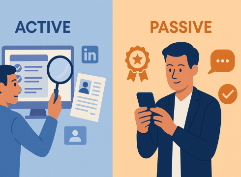 active vs passive candidates