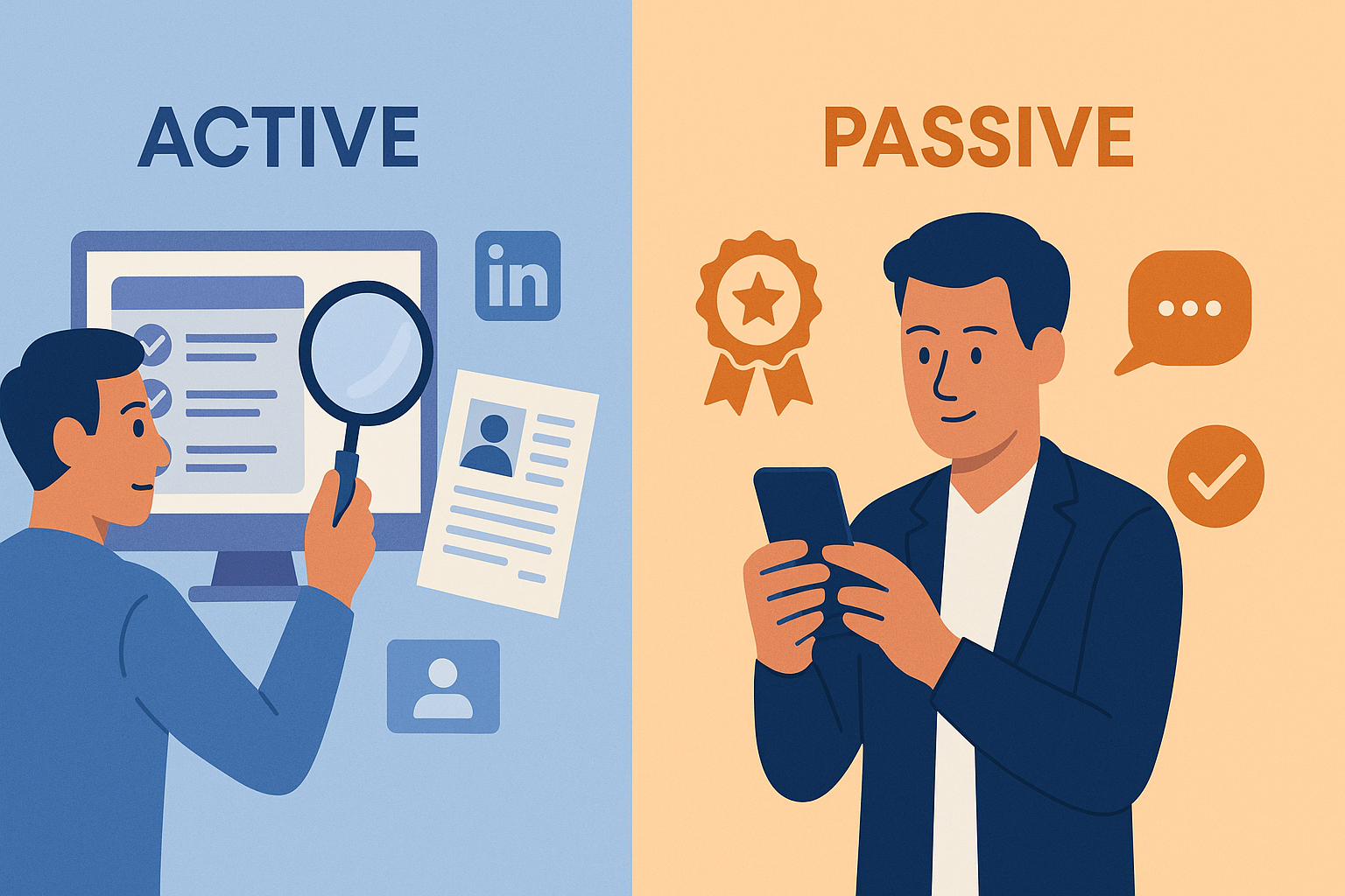 active vs passive candidates
