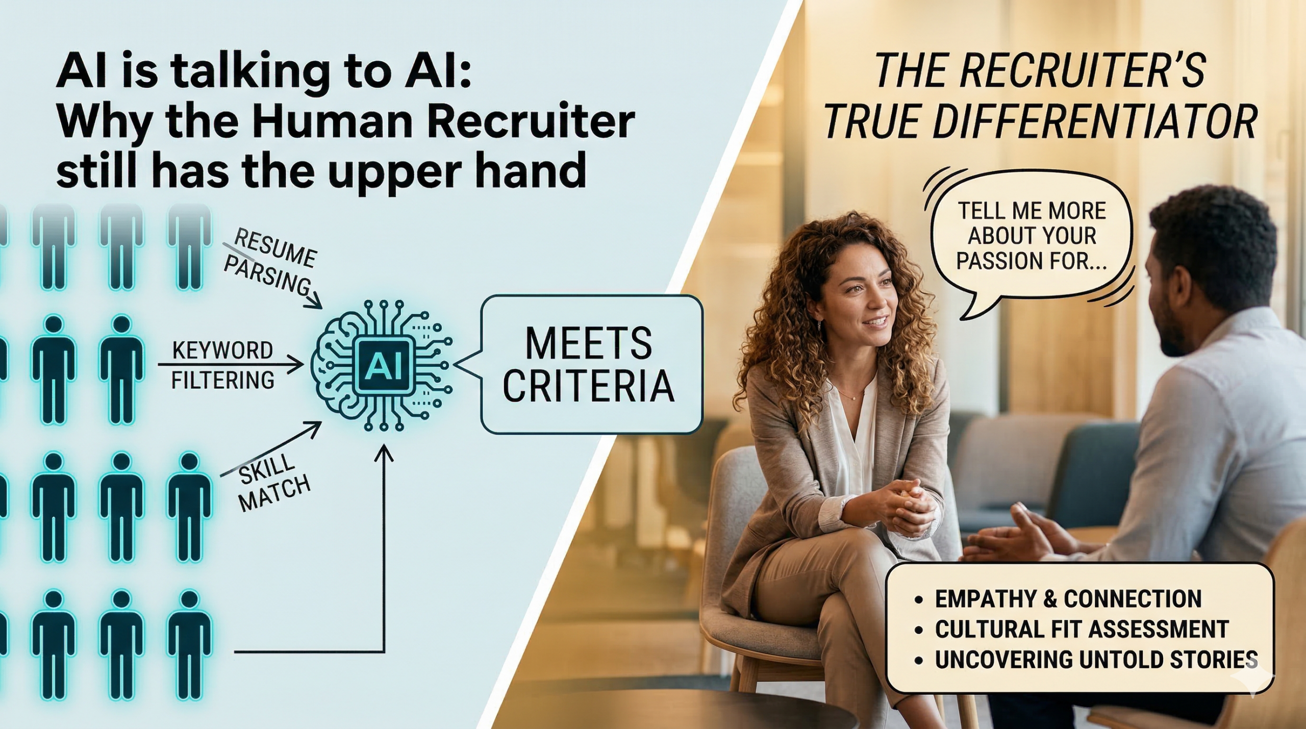 AI in recruitment - why human recruiters still have the upper hand over AI screening and the AI doom loop in hiring